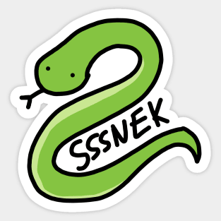 Green snek Sticker